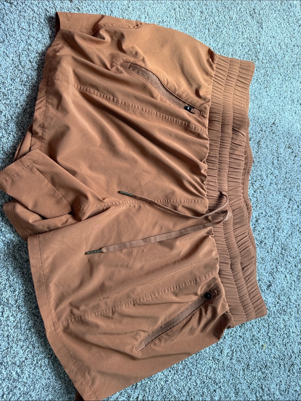 all in motion Rust Brown Athletic Elastic-Waist Shorts